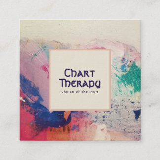 Malerpalette Quadratische Visitenkarte