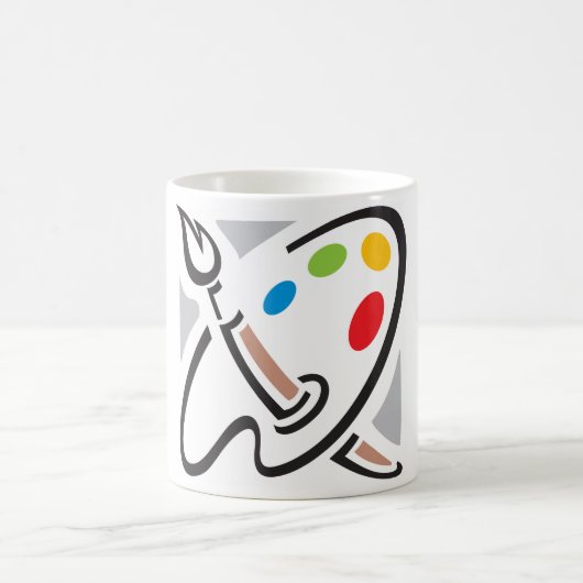 Malerpalette-Tasse Kaffeetasse (Mittel)