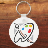 Malerpaletten-Schlüsselanhänger Schlüsselanhänger (Vorderseite)