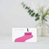 Malerpinke Berufliche Malerei Visitenkarte (Stehend Vorderseite)