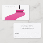 Malerpinke Berufliche Malerei Visitenkarte (Vorne/Hinten)