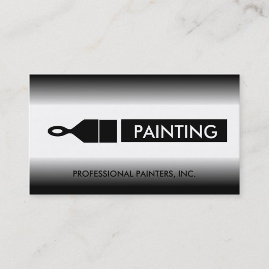 Malerpinsel für Maler-Unternehmer Visitenkarte (Vorderseite)