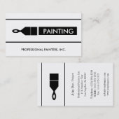 Malerpinsel für Maler-Unternehmer Visitenkarte (Vorne/Hinten)