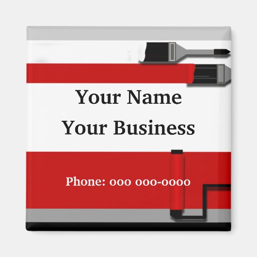 Malerpinsel-Werbemagazin Magnet (Vorne)