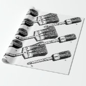 Malerpinselentwurf Geschenkpapier (Ungerollt)