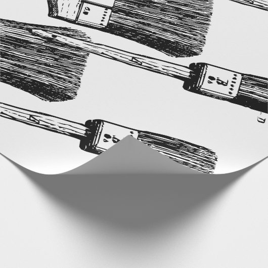 Malerpinselentwurf Geschenkpapier (Ecke)