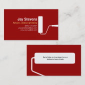 Malerrote Visitenkarte (Vorne/Hinten)