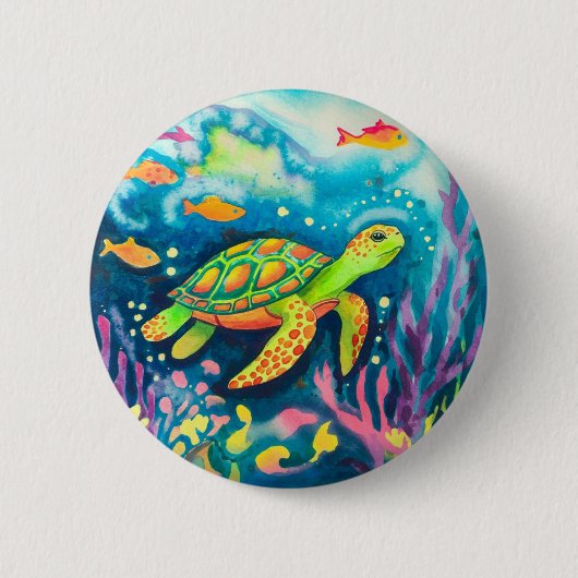 Malerschildkröte Button (Vorderseite)