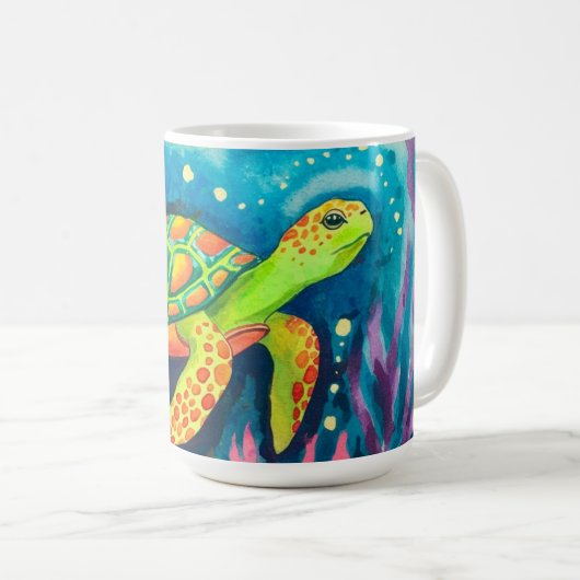 Malerschildkröte Kaffeetasse (VorderseiteRechts)