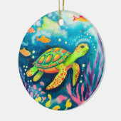 Malerschildkröte Keramik Ornament (Links)