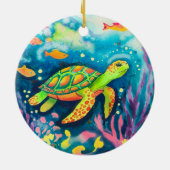 Malerschildkröte Keramik Ornament (Hinten)