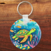 Malerschildkröte Schlüsselanhänger (Rückseite)