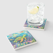 Malerschildkröte Steinuntersetzer (Seitenansicht)