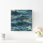 Malerseeschwellen Quadratische Wanduhr (Zuhause)