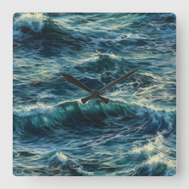 Malerseeschwellen Quadratische Wanduhr