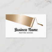Malerservice für Berufliche Gold-Malerei Visitenkarte (Vorderseite)