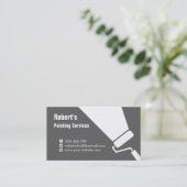 Malerservice für die Silhouette von Roller Paint B Visitenkarte (Stehend Vorderseite)