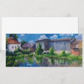 Malersiche Landschaft mit See - Postkarte und Kuns (Vorne/Hinten)