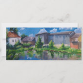 Malersiche Landschaft mit See - Postkarte und Kuns (Vorderseite)
