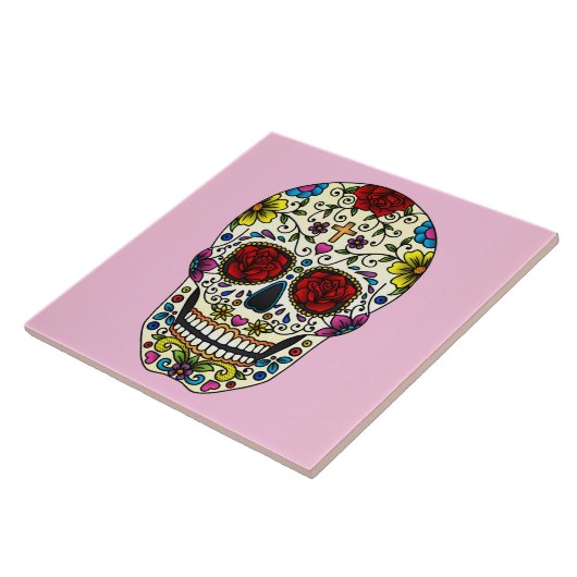 Malerskull-Design Fliese (Seite)