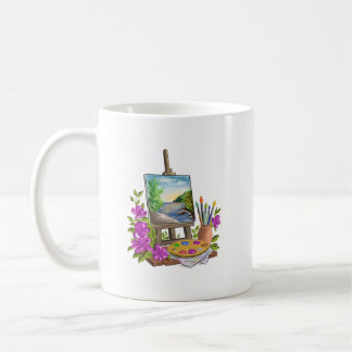 Malerstaffelei kaffeetasse