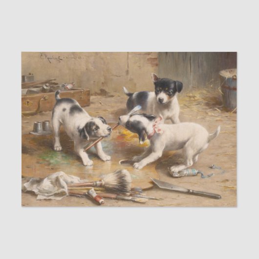 Malerstreit von Carl Reichert Seidenpapier (Vorderseite)