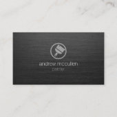 Malertools Pinselpinsel Symbol Dunkel gebürstetes Visitenkarte (Vorderseite)