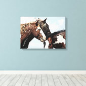 Malertrio Leinwanddruck (Insitu (Holzboden))