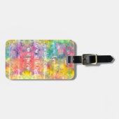 [Malertuch] Rainbow-Krawatte-Dye-Gepäckmarke Gepäckanhänger (Vorderseite horizontal)