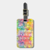 [Malertuch] Rainbow-Krawatte-Dye-Gepäckmarke Gepäckanhänger (Vorderseite vertikal)