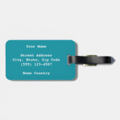 [Malertuch] Rainbow-Krawatte-Dye-Gepäckmarke Gepäckanhänger (Rückseite horizontal)