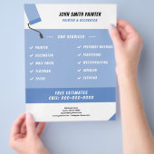 Malerwalze - Flyer für Maler und Dekorator (Hand)