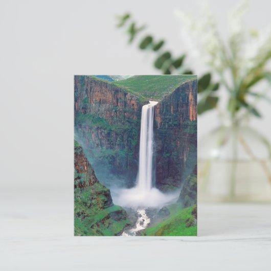 Maletsunyane Falls Lesotho Postkarte (Stehend Vorderseite)