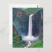 Maletsunyane Falls Lesotho Postkarte (Vorne/Hinten)