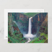 Maletsunyane Falls Lesotho Postkarte (Vorne/Hinten)