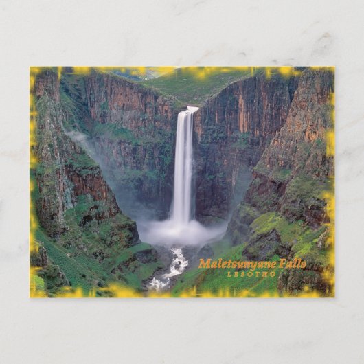 Maletsunyane Falls Postkarte (Vorderseite)
