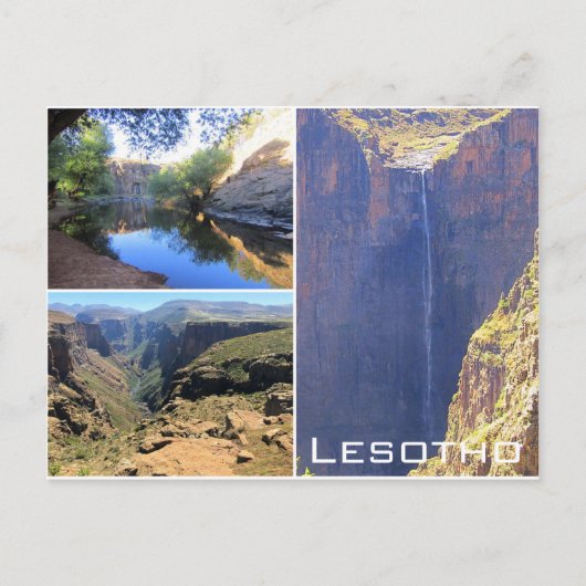 Maletsunyane lesotho postkarte (Vorderseite)