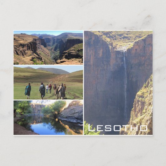 Maletsunyane Postkarte (Vorderseite)