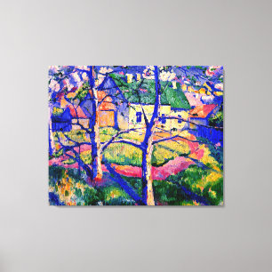 Malevich - Apfelbäume in Blossom, Leinwanddruck