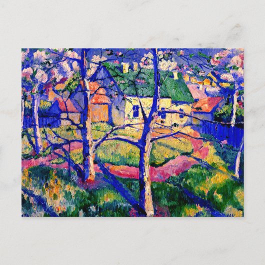 Malevich - Apfelbäume in Blossom Postkarte (Vorderseite)