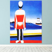 Malevich - Der Mensch in der Landschaft des Suprem Leinwanddruck (Insitu (Holzboden))