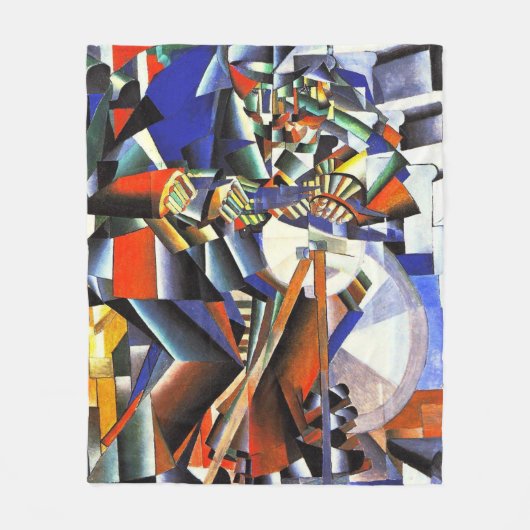 Malevich Kazimir Der Knifegrinder Fleecedecke (Vorderseite)
