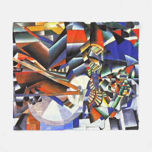 Malevich Kazimir Der Knifegrinder Fleecedecke (Vorderseite (Horizontal))