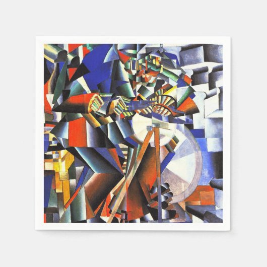 Malevich Kazimir Der Knifegrinder Serviette (Vorderseite)