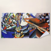 Malevich Kazimir Der Knifegrinder Strandtuch (Vorderseite)