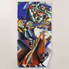 Malevich Kazimir Der Knifegrinder Strandtuch