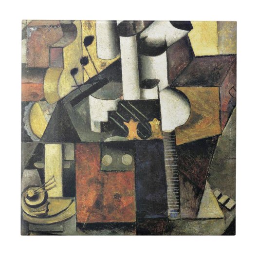 Malevich - Musikinstrument Fliese (Vorderseite)
