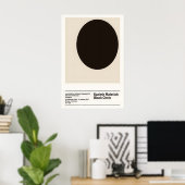 Malevich Schwarzer Kreis Kunst Suprematismus Poster (Heimbüro)