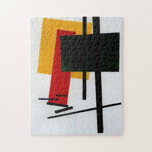 Malevich - Suprematism 1915, famous abstract art Puzzle (Vertikal)
