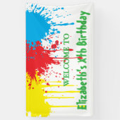 Malfest Kindergeburtstag Banner (Vertikal)